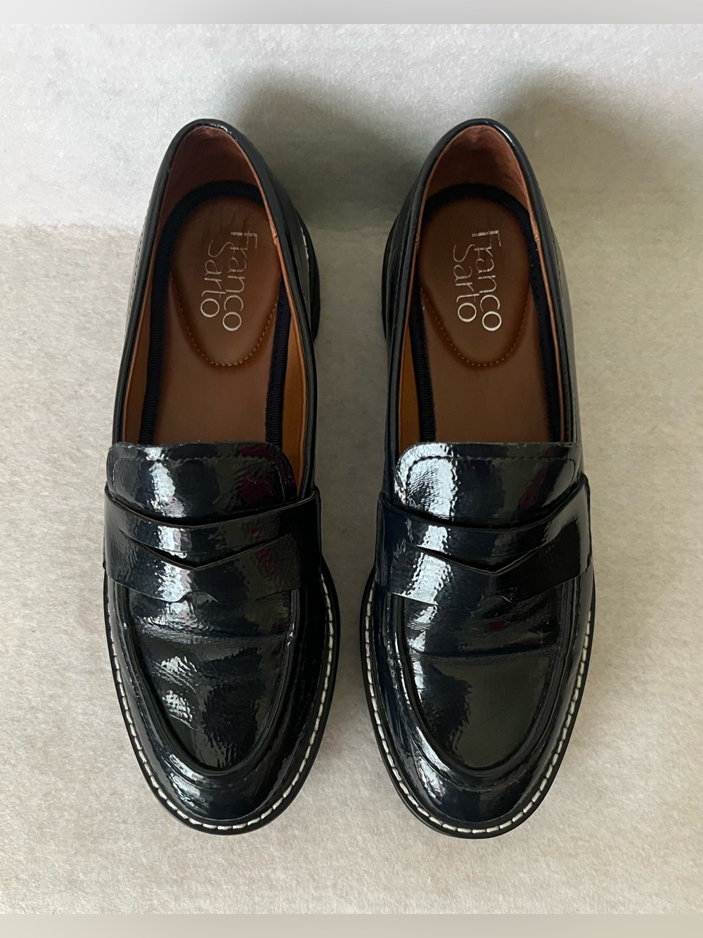 Franco Sarto Cassandra Platform Penny Loafers